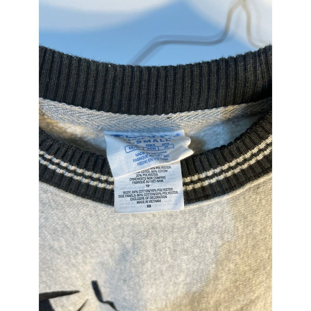 Vintage Champion Reverse Weave Sweatshirt mens XS small Blue Gray Trim - Picture 5 of 6